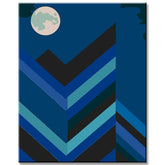 Painting by Numbers Geometric Landscape with Full Moon I
